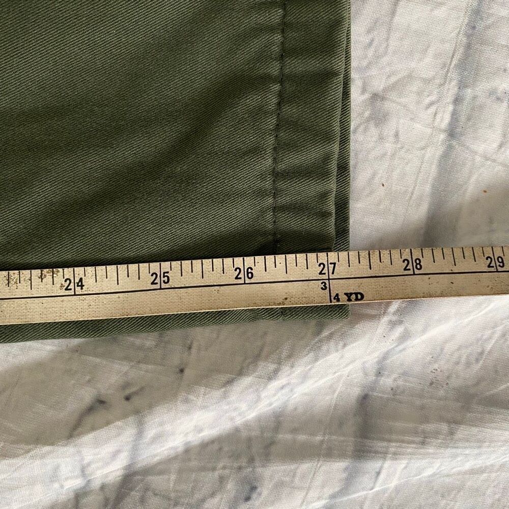Puritan men XL cotton blend pull on casual chino pants olive green - Picture 13 of 14